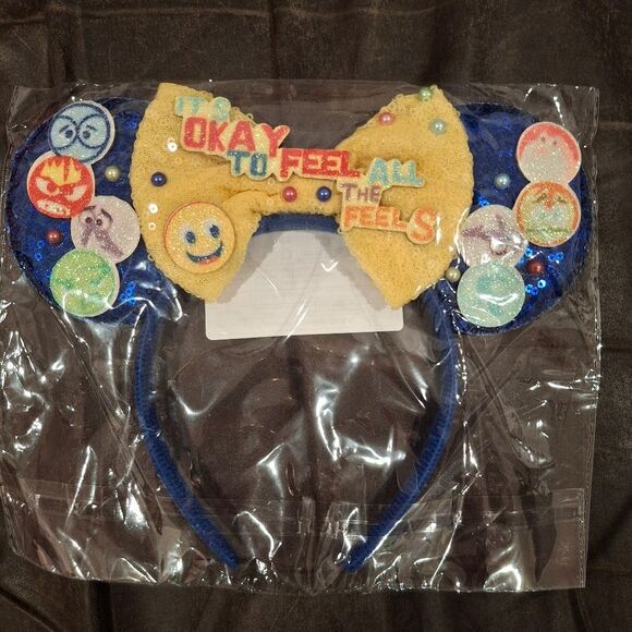 Inside Out Mouse Mickey Ears Headband for Disneyland Walt Disney W… - Picture 3 of 6